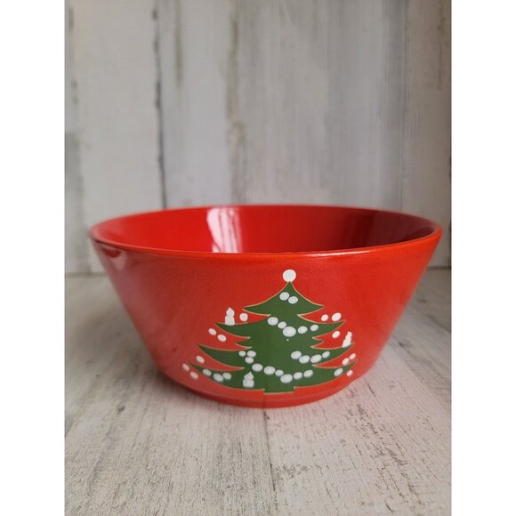 Waechtersbach serving bowl red Christmas Tree vintage - Picture 1 of 5